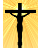 Silhouette eines Kreuzes