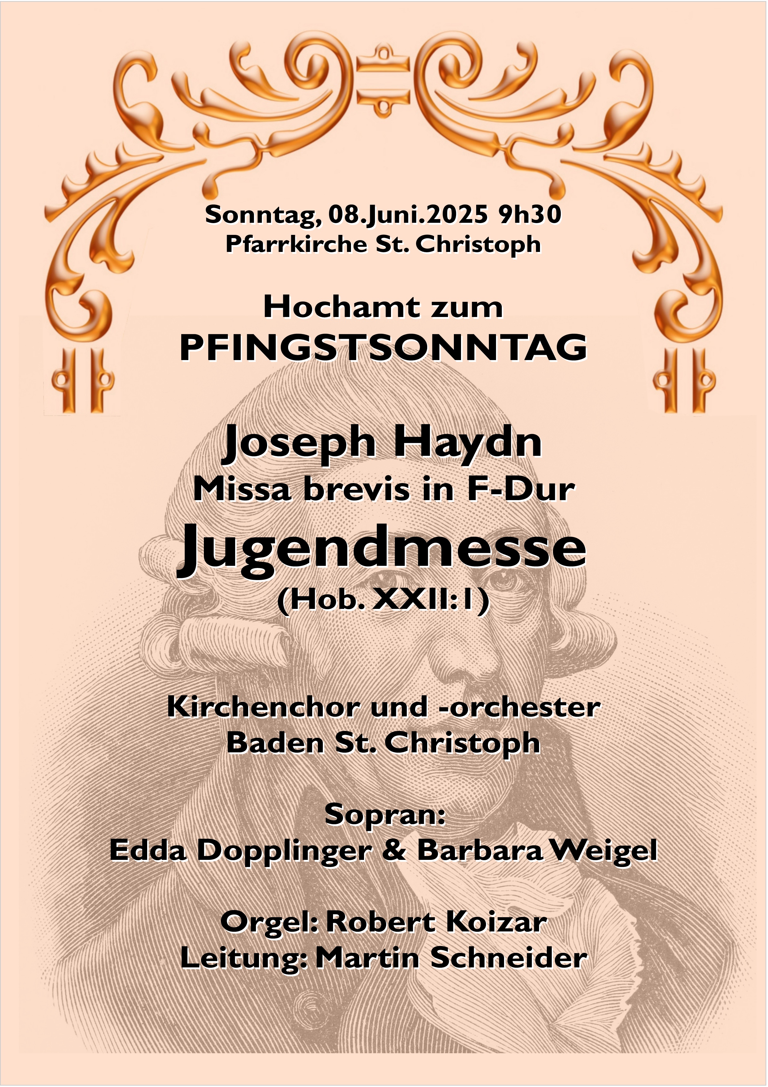 Plakat Pfingsthochamt