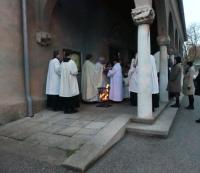 Eröffnung der liturgischen Feier durch P. Amadeus (Foto: PG)