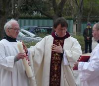 Segnung der Osterkerze (Foto: PG)